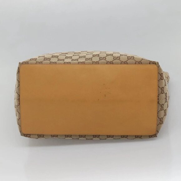 GUCCI GG Canvas Tote Bag Beige Gold 002 1097 2404 Auth ep10320 - Picture 6 of 16